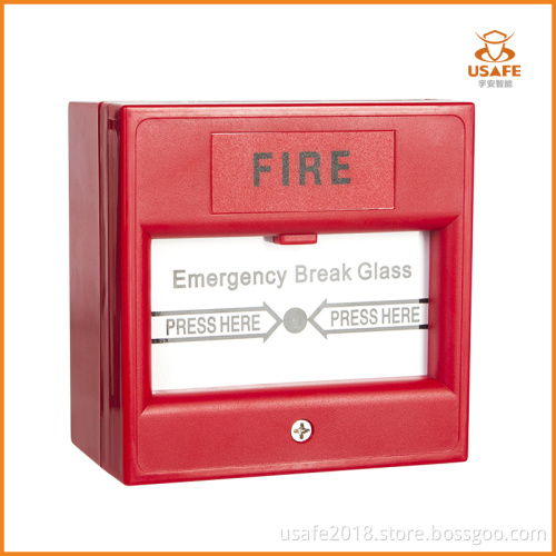 High Quality Re-Settable Fire Alarm Emergency Plastic Manual Call Point